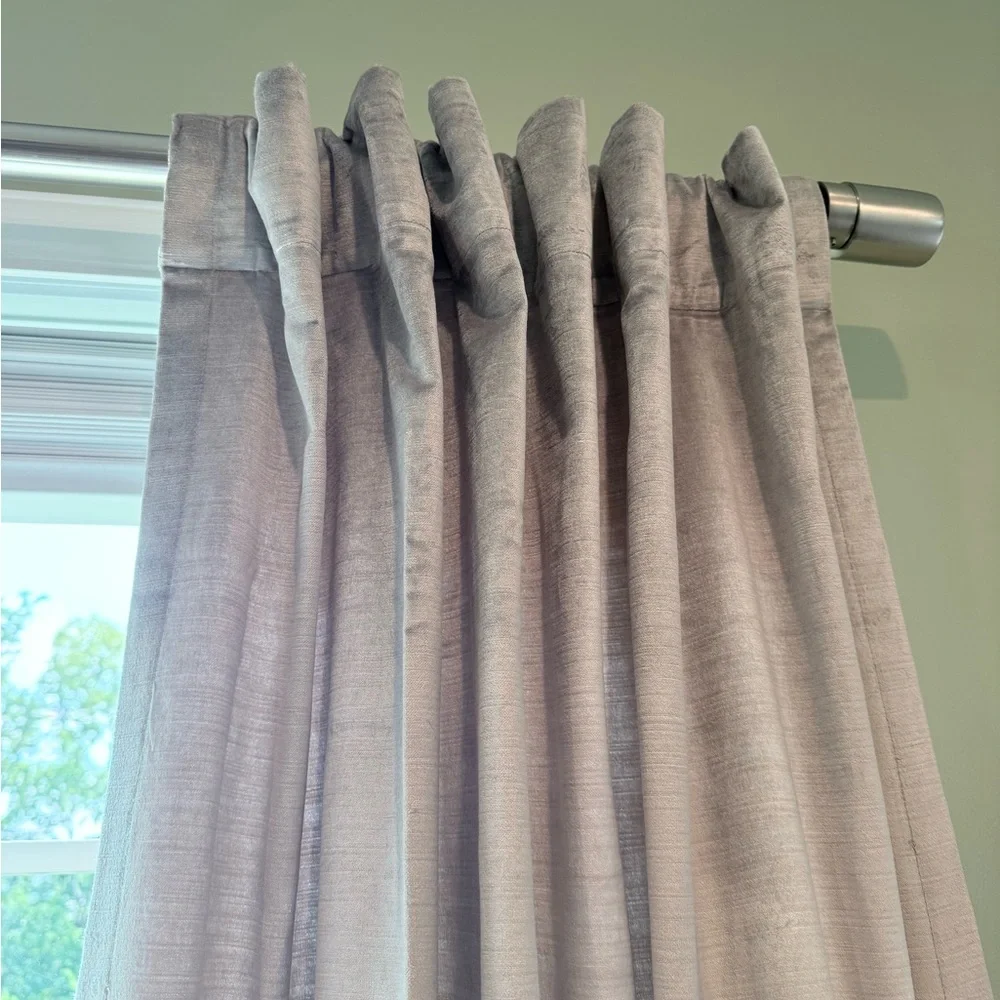 West Elm Luster Velvet Curtains